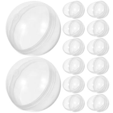 Imagem de ibasenice 100 peças de enfeites de plástico transparente, bolas plásticas transparentes, multiuso, torcidas, redondas e transparentes