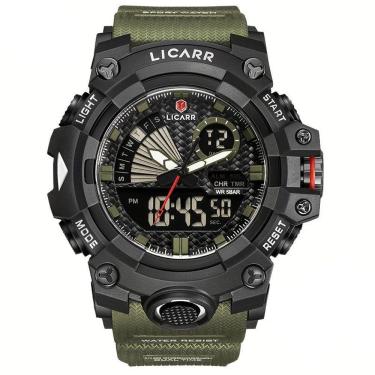 Imagem de Relógio Licarr Top Luxury - Cronômetro à Prova D'água, Quartzo 9532 Verde