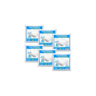 Imagem de Capa de Travesseiro Branco, 100% Polipropileno TNT, 49x69cm, Proteção contra Ácaros e Poeira