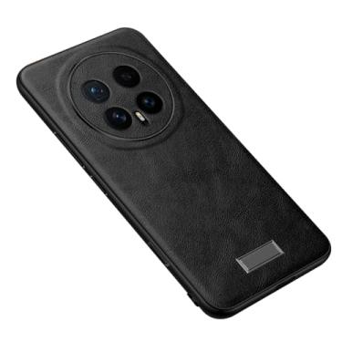 Imagem de LYJSMGZ Capa à prova de choque para Huawei Honor Magic 8 Pro/Magic 8, proteção de lente de abertura de precisão, capa anti-impressão digital, fina, preta, 17 Pro