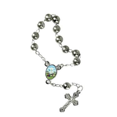 Imagem de 50 Unidades Mini Terço com Foto de Nossa Senhora de Fátima - SJO Artig