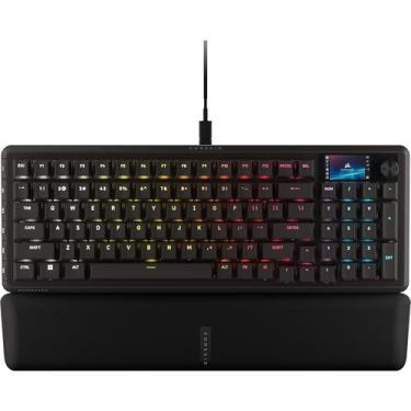 Imagem de Corsair Teclado mecânico para jogos Vanguard PRO 96 com fio com efeito Hall – layout de 96%, switches MGX Hyperdrive, sondagem de 8000 Hz, gatilho rápido, deck de transmissão virtual, SOCD Flashtap