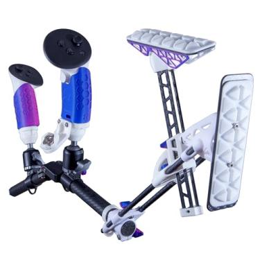 Imagem de VRX-15 VR Gunstock Magnetic Rifle Stock Pistol Adapter Sword Stock for Quest 3 Quest 2 Quest Pro Dual-Color (Quest 3, Blue-Pink)