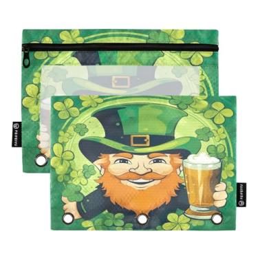 Imagem de Wassud Leprechaun Pacote com 2 Pastas de fichário com 3 furos, pasta organizadora de arquivos para casa, escritório