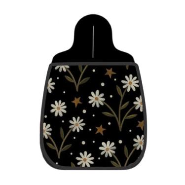 Imagem de Lixeira De Carro Organizador Margaridas Brancas Estrelas