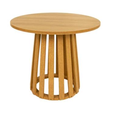 Imagem de Mesa Buffet Ripada Pequena 52x40cm Para Festas Eventos Casamento Aniversário Bolo Doces Rústico Decoração Balcão Mdf Jt Home (TAMPO MADEIRADO)