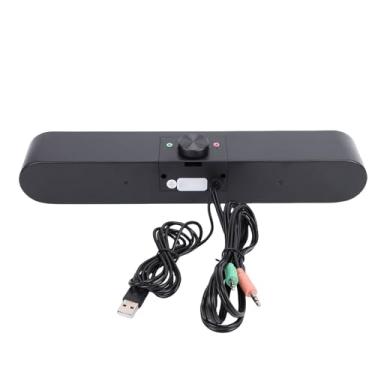 Imagem de SPYMINNPOO Alto-falante de Computador, Alto-falantes de Mesa Alimentados por USB Com Som 3D e Luz Ambiente para PC Laptop