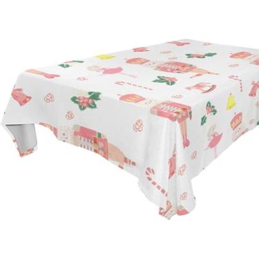 Imagem de Burbuja Toalha de mesa quebra-nozes, toalha de mesa quadrada anti-rugas grossa para decoração de jantar, cozinha, festa, 152 x 152 cm