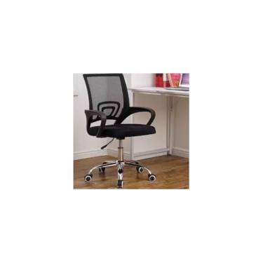 Imagem de Cadeira Executiva Preta com Encosto Reclinável 90-120°, Altura Ajustável 91-99cm, Espuma Alta Densidade, Malha Respirável, Suporte Lombar, 5 Rodízios 360°