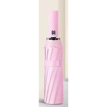 Imagem de Guarda Chuva Automático Alta Resistência a Chuvas e Vento Forte Com Proteção UV(rosa)