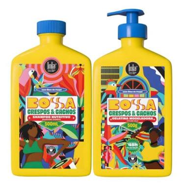Imagem de Kit Lola Bossa Crespos e Cachos: Shampoo 500ml e Gelatina Capilar 500g