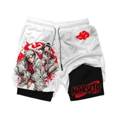 Imagem de Bermuda Esportiva Masculina Solta E Respirável Com Estampa De Animação