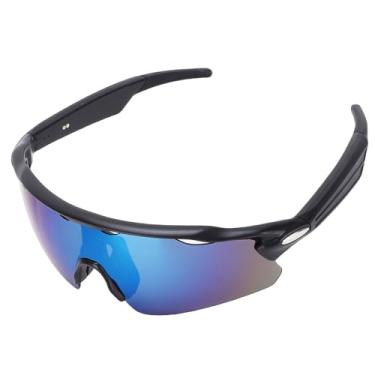 Imagem de Zhjvihx Óculos de Ciclismo Inteligentes, óculos de Sol Esportivos BT 5.3 Com Chamadas Viva-voz, Alto-falante Aberto, Proteção U V 400, Impermeabilização IPX5, Carregamento Magnético
