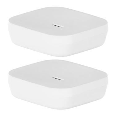 Imagem de 2X Saboneteira De Pia Bancada Lavabo Banheiro Ou Aura Branco