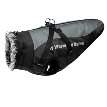 Imagem de Casacos de Inverno para Cães Jaqueta Reflexiva Tempo Frio com Fecho Zipper e Forro Pelúcia Algodão PP Médios Grandes