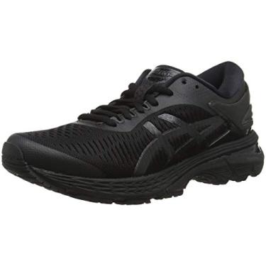 Imagem de ASICS Tênis de corrida feminino Gel-Kayano 25, Preto e preto 002, 37