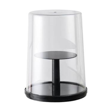 Imagem de TTETTZ Vitrine Giratória para Figuras de ação, Caixa de Armazenamento para Bonecas, Recipiente à Prova de Poeira para Exibir Brinquedos Pequenos, Ideal para, Preto, Tamanho real