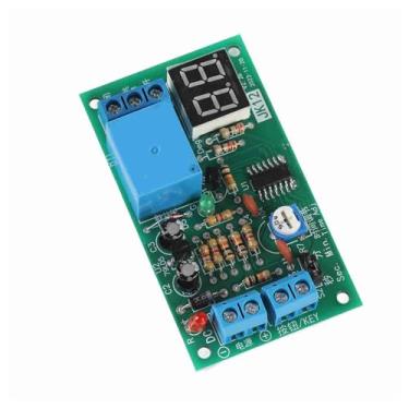 Imagem de Luqeeg Módulo de Interruptor de Temporizador Ajustável para Projetos DIY, relé de Temporização Com Display LED DC12V para Equipamentos Industriais