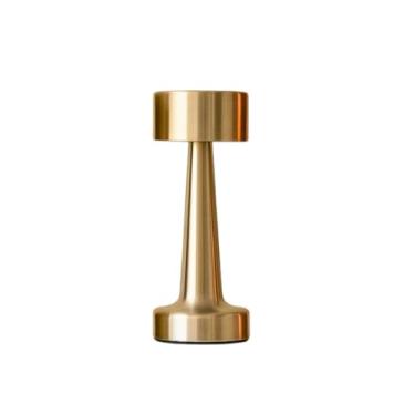 Imagem de Luminária De Mesa Led Touch Abajur Recarregável USB (Dourado)