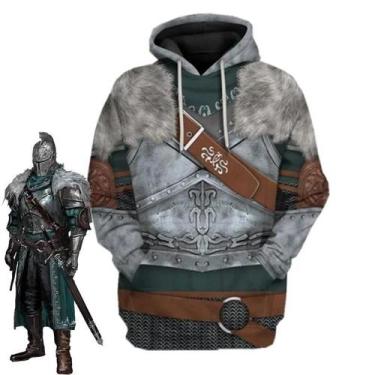 Imagem de Moletom Unissex Com Estampa 3D De Dark Souls, Casual, Oversized, Ajust