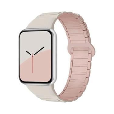 Imagem de Pulseira Magnética De Silicone Para Xiaomi MiBand 8 pro 9 pro Redmi Wa
