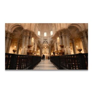 Imagem de LKXGRRSFG Arquitetura de interiores, foto real, cidade, mar, neve, vale, pastagem, rio, pôr do sol, nascer do sol, impressão em tela, decoração de parede, 20 x 36 cm, sem moldura