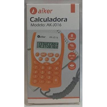 Imagem de Calculadora Eletrônica 8 Dígitos Aiker AK-J016 - Ideal para Finanças