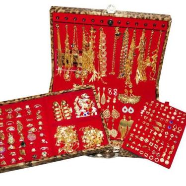 Imagem de Kit Semi Joias 80 pçs Brincos Argola Choker Colar Pingentes Braceletes