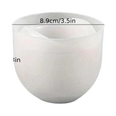 Imagem de Molde De Silicone Para Jarro De Cera Aromática Em Concreto Curvo DIY P