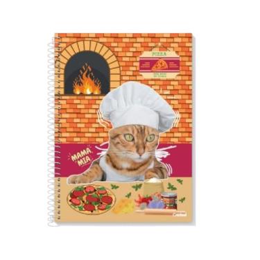 Imagem de Caderno Universitário Mimo Pet 1 Matéria Coleção 2026-80 folhas Credeal Memes Animais - Tamanho 20x27,5cm (Mamma Mia)