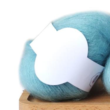 Imagem de Mohair Fio de lã de caxemira para tricô, cachecol de xale faça você mesmo, suprimentos para linha de crochê