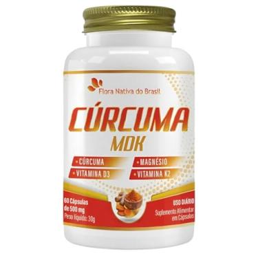 Imagem de Cúrcuma MDK (Magnésio, Vitamina D3 E K2) 60 Cápsulas Flora Nativa