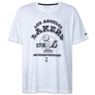 Imagem de Camiseta Plus Size Regular NBALos Angeles Lakers Champs Masculino-Masculino