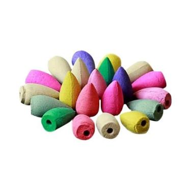 Imagem de Cones De Incenso Naturais 20pcs Mix Rosa Jasmim Lavanda Sândalo Cones 