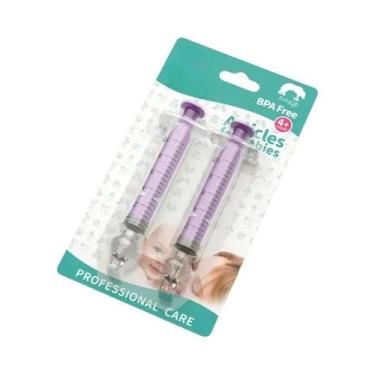 Imagem de Conjunto De Aspirador Nasal De Silicone Para Bebês, Seringa Para Crian