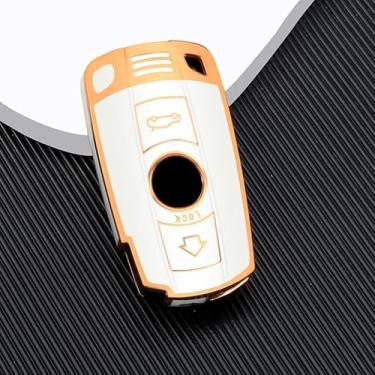 Imagem de Capa de chave de TPU macio de proteção total compatível com BMW série 1/3/5/6 X1 X3 X5 X6 M3 M5 M6 Z4 E60 E70 E71 E72 E81 E87 E88 E89 E90 E91 E92 chaveiro acessórios para chaves de carro