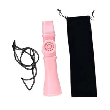 Imagem de JunZheHub Kazoo Flauta Profissional Kazoo Instrumento Musical Fácil de Aprender Brinquedo Infantil Leve E Portátil com Bolsa de Armazenamento Ideal para Lembran, Rosa