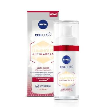 Imagem de NIVEA LUMINOUS 630® Sérum Facial Cellular ANTIMARCAS Anti-idade 30ml, Reduz Marcas de Idade, Preenche Rugas, Todos os Tipos de Pele