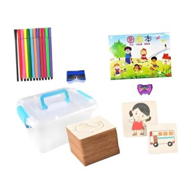 Imagem de Vaveren Estênceis de desenho infantil, modelos de pintura faça você mesmo, ferramenta de pintura para meninos e meninas, materiais de arte, 24 Estênceis