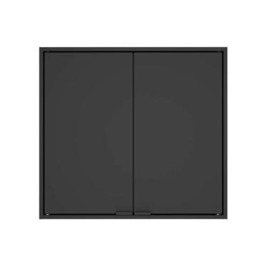 Imagem de Armário Aéreo Multiúso Itatiaia Smart - 2 Portas - Preto Matte