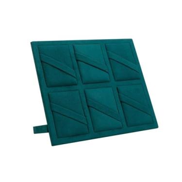 Imagem de KHUTRW3D Suportes organizadores de joias, acessórios para casa, expositor, grande capacidade, suporte de armazenamento de joias, suporte de exibição de veludo, gancho de cabelo, suporte de exibição de