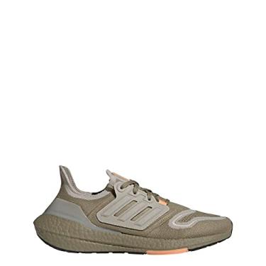 Imagem de adidas T nis de corrida masculino Ultraboost 22, Verde rbita/cinza met lico/laranja feixe, 12