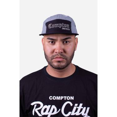 Imagem de Boné Five Panel Collab Starter X Compton Los Angeles Cinza-Unissex
