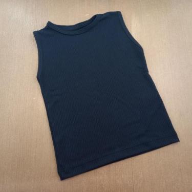 Imagem de Regata Infantil Masculina Cor:PretoTamanho:5-6 anos - KSL Kids, Preto,