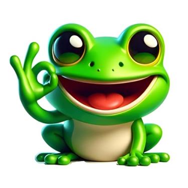 Imagem de Adesivos de sapo fofo – Decalques de vinil à prova d'água e adesivos de janela, adesivos de para-choque, pacote com 2 para carros, caminhões, laptops, crianças e amantes da natureza d050