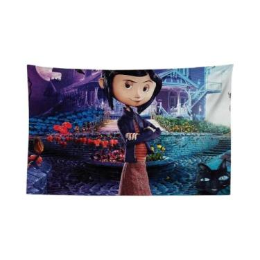 Imagem de Tapeçaria De Parede Estética Do Filme Coraline Para Decoração De Quart