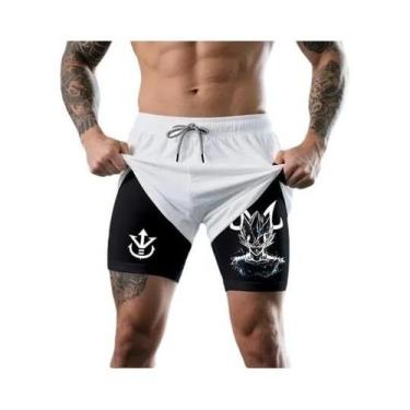 Imagem de Shorts De Treino Goku Battle Pose Dragon Ball Z Com Cintura Ajustável 