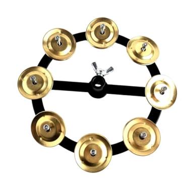 Imagem de YIJU Pandeiro Hi-Hat Montável de 6,69 polegadas, Instrumento Musical para KTV, Concertos e Dança ao Vivo, Linha única