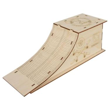 Imagem de TTETTZ Rampa de Skate de Dedo, Brinquedo Infantil de Alta Performance com Acessórios, Kit de Pista de Skate de Dedo em Madeira para Crianças Pequenas E Adult, Declive