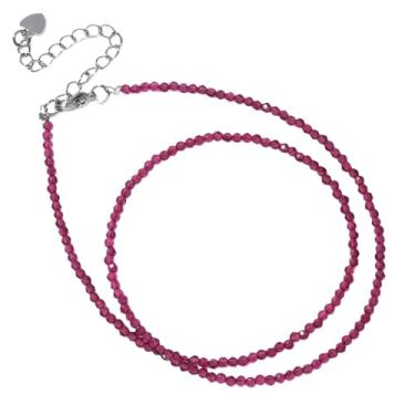 Imagem de tincolia Colar de contas de pedra natural, simples, multicolorido, perfeito como presente para melhores amigos, corrente de clavícula, diariamente/festa